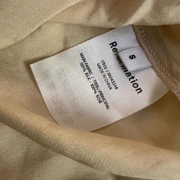 Reformation Teddy Silk Top (T3) - Picture 7 of 7